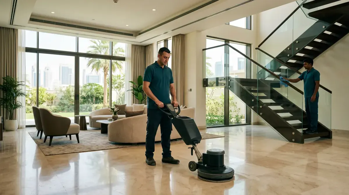 تنظيف الفلل والمنازل الكبيرة في الإمارات